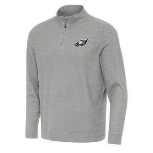 Philadelphia Eagles Antigua Subtle 1/4 Zip XLarge Grey Heather
