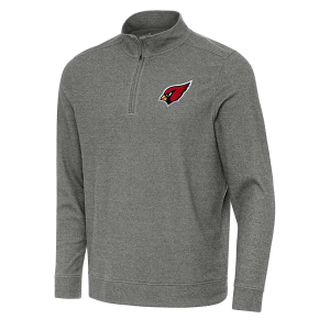 Arizona Cardinals Antigua Subtle 1/4 Zip XLarge Black Heather