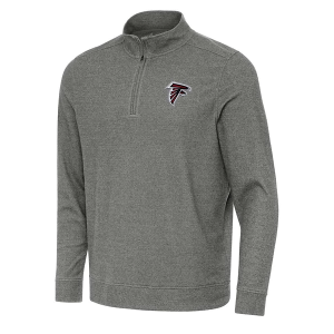 Atlanta Falcons Antigua Subtle 1/4 Zip XLarge Black Heather