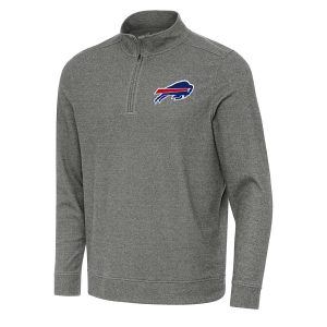 Buffalo Bills Antigua Subtle 1/4 Zip 2XLarge Black Heather
