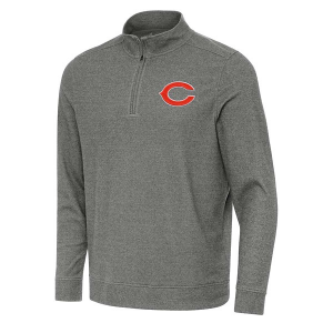Chicago Bears Antigua Subtle 1/4 Zip 2XLarge Black Heather