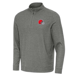 Cleveland Browns Antigua Subtle 1/4 Zip XLarge Black Heather