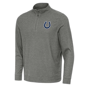 Indianapolis Colts Antigua Subtle 1/4 Zip Large Black Heather