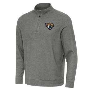 Jacksonville Jaguars Antigua Subtle 1/4 Zip Medium Black Heather