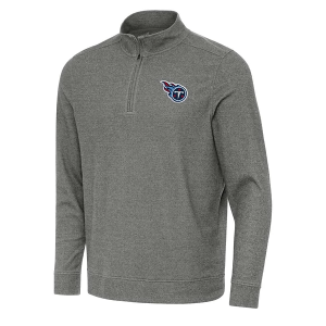 Tennessee Titans Antigua Subtle 1/4 Zip XLarge Black Heather