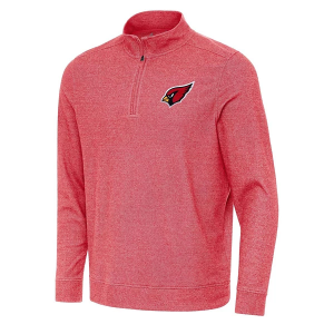 Arizona Cardinals Antigua Subtle 1/4 Zip Large Dark Red Heather