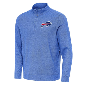 Buffalo Bills Antigua Subtle 1/4 Zip Small Dark Royal Heather