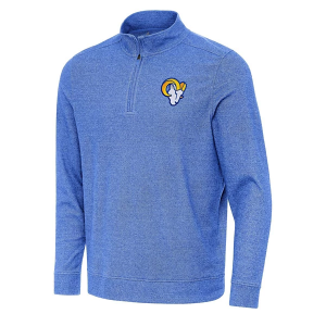 Los Angeles Rams Antigua Subtle 1/4 Zip Small Dark Royal Heather