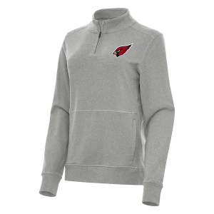 Women's Arizona Cardinals Antigua Crush 1/4 Zip XSmall Grey Heather