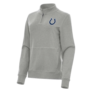Women's Indianapolis Colts Antigua Crush 1/4 Zip XSmall Grey Heather