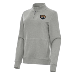 Women's Jacksonville Jaguars Antigua Crush 1/4 Zip XSmall Grey Heather
