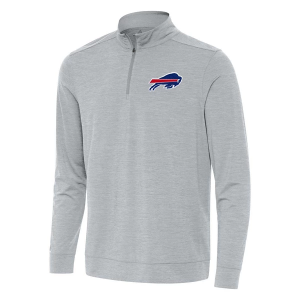 Buffalo Bills Antigua Bright 1/4 Zip Large Skyscraper Heather
