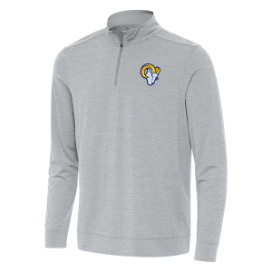 Los Angeles Rams Antigua Bright 1/4 Zip Large Skyscraper Heather