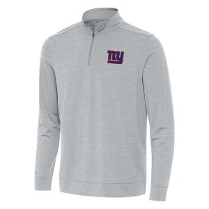 New York Giants Antigua Bright 1/4 Zip Large Skyscraper Heather