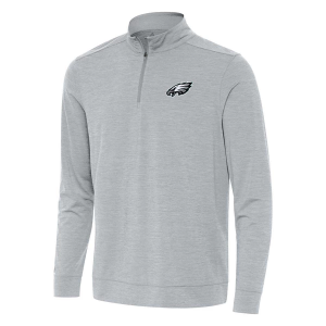 Philadelphia Eagles Antigua Bright 1/4 Zip Large Skyscraper Heather