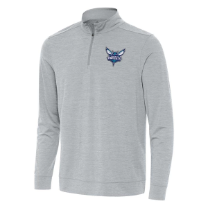 Charlotte Hornets Antigua Bright 1/4 Zip Large Skyscraper Heather