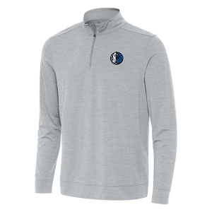 Dallas Mavericks Antigua Bright 1/4 Zip Large Skyscraper Heather