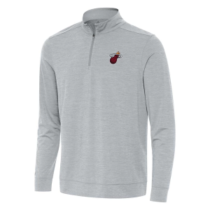 Miami Heat Antigua Bright 1/4 Zip Large Skyscraper Heather