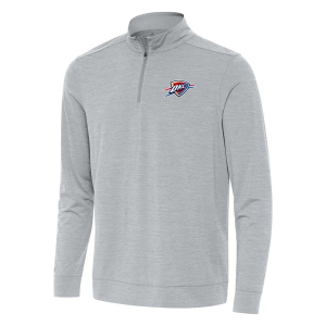 Oklahoma City Thunder Antigua Bright 1/4 Zip Large Skyscraper Heather