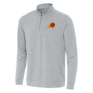 Phoenix Suns Antigua Bright 1/4 Zip Large Skyscraper Heather
