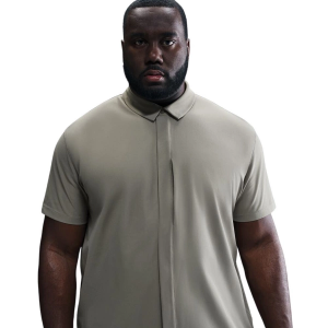 Men's Nike 24.7 PerfectStretch Dri-FIT Snap-Down Shirt Small Light Army/Steel Green