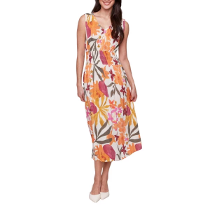 Women's Charlie B Printed Midi Dress Large Bouquet