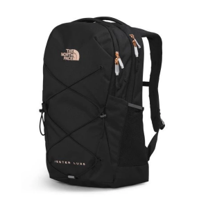 Women's The North Face Jester Luxe Backpack TNF Black/Burnt Coral Metallic
