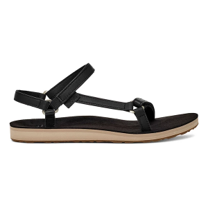 Women's Teva Original Universal Slim Leather Sandals 8 Black/Tan