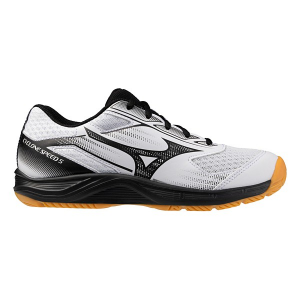 Girls' Mizuno Cyclone Speed 3 Junior Volleyball Shoes sneakers-athletic-shoes Little 3 Regular White/Black