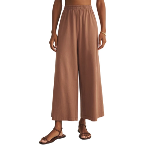Women's Z Supply Scout Jersey Pants Large Teakwood
