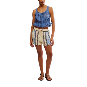 Women's Free People Kalli Board Shorts Large Sand Combo