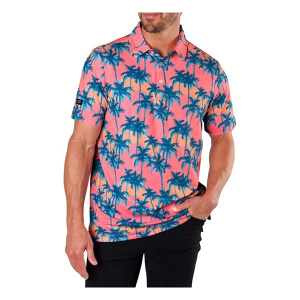 Men's Sunday Swagger Sunset BLVD Polo XLarge Pink