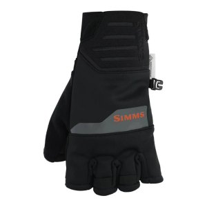 Men's Simms Windstopper Half Finger Gloves Small Black