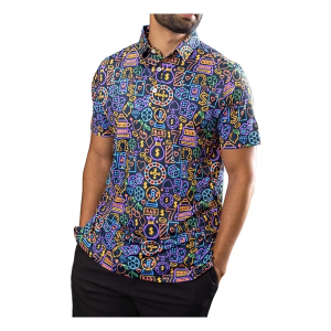 Men's Sunday Swagger The Gambler Polo Large Black