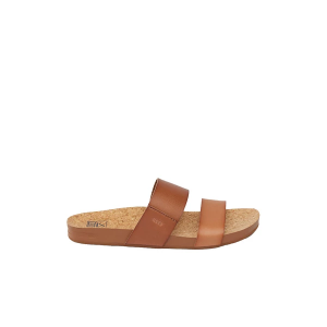 Women's Reef Cushion Vista Slide Sandals 7 Espresso Duo