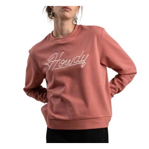 Women's Sendero Provisions Co. Howdy Drop Shoulder T-Shirt Small Dusty Mauve
