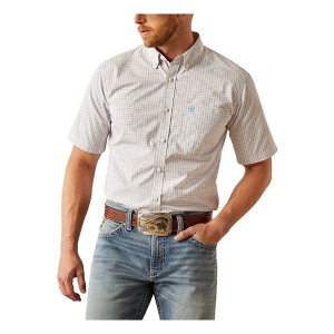 Men's Ariat Pro Series Simon Classic Fit Button Up Shirt 2XLarge White