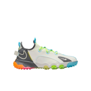 Boys' Nike Future Field Molded Football Cleats Little 3 Sail/Dark Grey/Sonic Yellow/Hyper Pink