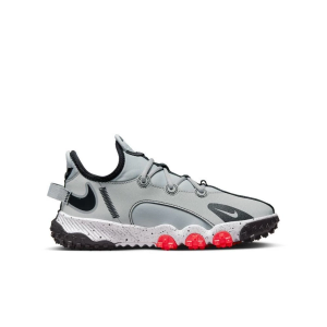 Boys' Nike Future Field Football sneakers-athletic-shoes Big 5.5 Regular Smoke Grey/Black/Bright Crimson/White