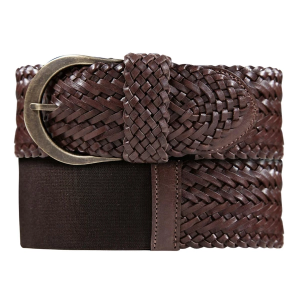 Women's Lucky Brand Braided Stretch Belt S/M Brown