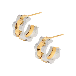 BRACHA Rolly Baby Hoop Earrings Gold/Silver