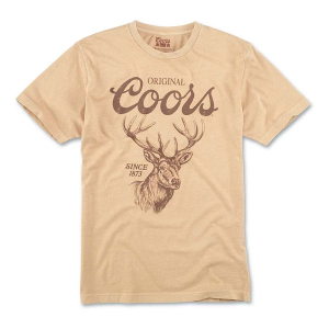Men's American Needle COORS Deer T-Shirt 2XLarge Golden Tan
