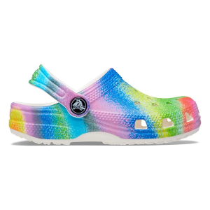 Girls' Crocs Classic Spray Dye Casual Clogs Regular 7T White Multi