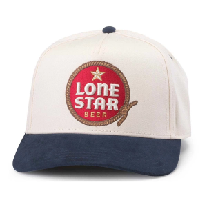 Men's American Needle Long Star Wrangler Snapback Hat One Size Ivory