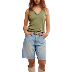 Women's Free People We The Free Easy Scoop Neck Tank Top XLarge Moss