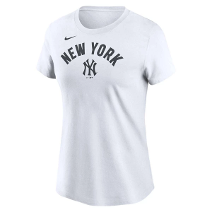 Women's New York Yankees Classic Arch T-Shirt XSmall White
