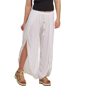 Women's Angie Flowy Wide Leg Pants Small White