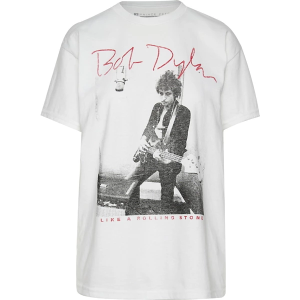 Women's Prince Peter Collection Bob Dylan T-Shirt XLarge White