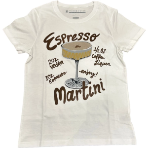 Women's Prince Peter Collection Espresso Martini T-Shirt XLarge White