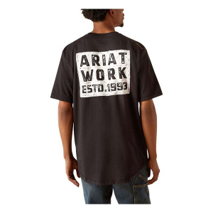 Men's Ariat Rebar Workman Brickyard T-Shirt Medium Black